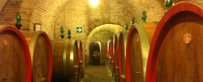 Montepulciano underground wine cellars